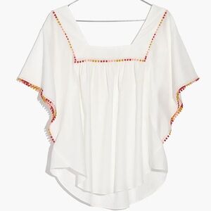 Madewell Pom-Pom Butterfly Top